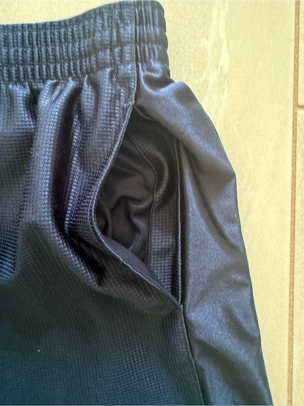 Nike Basketball Shorts Men’s L Navy Blue Dazzle Baggy Swoosh